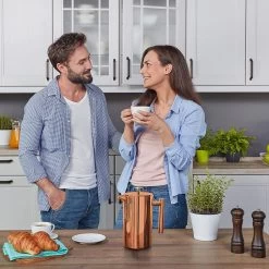 Coffee Maker, Double Wall Metal Insulation -Koffie Kunst Coffee Maker2C Double Wall Metal Insulation 8