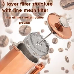 Coffee Maker, Double Wall Metal Insulation -Koffie Kunst Coffee Maker2C Double Wall Metal Insulation 9