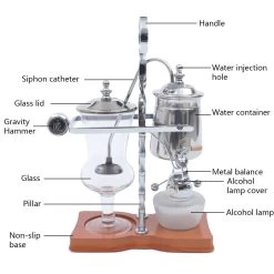 Coffee Maker, Elegant Double Ridged Fulcrum With Handle, Luxury Silver Coffee Maker, Antique Coffee Tea Brewer, Tea Maker -Koffie Kunst Coffee Maker2C Elegant Double Ridged Fulcrum with Handle2C Luxury Silver Coffee Maker2C Antique Coffee Tea Brewer2C Tea Maker 5