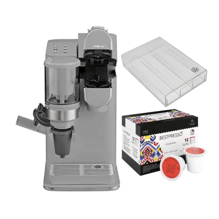 Conical Burr Grind And Brew Single-Serve Coffeemaker, Bundle With Coffee Pod Organizer, Single Serve Coffee Pods 4 Conical Burr Grind And Brew Single-Serve Coffeemaker, Bundle With Coffee Pod Organizer, Single Serve Coffee Pods - Afbeelding 2