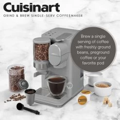 Conical Burr Grind And Brew Single-Serve Coffeemaker, Bundle With Coffee Pod Organizer, Single Serve Coffee Pods 12 Conical Burr Grind And Brew Single-Serve Coffeemaker, Bundle With Coffee Pod Organizer, Single Serve Coffee Pods -Koffie Kunst Conical Burr Grind and Brew Single Serve Coffeemaker2C Bundle with Coffee Pod Organizer2C Single Serve Coffee Pods 3