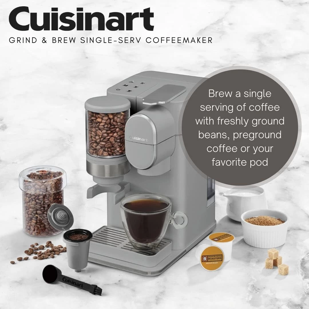 Conical Burr Grind And Brew Single-Serve Coffeemaker, Bundle With Coffee Pod Organizer, Single Serve Coffee Pods 6 Conical Burr Grind And Brew Single-Serve Coffeemaker, Bundle With Coffee Pod Organizer, Single Serve Coffee Pods - Afbeelding 4