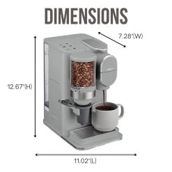 Conical Burr Grind And Brew Single-Serve Coffeemaker, Bundle With Coffee Pod Organizer, Single Serve Coffee Pods 14 Conical Burr Grind And Brew Single-Serve Coffeemaker, Bundle With Coffee Pod Organizer, Single Serve Coffee Pods -Koffie Kunst Conical Burr Grind and Brew Single Serve Coffeemaker2C Bundle with Coffee Pod Organizer2C Single Serve Coffee Pods 5
