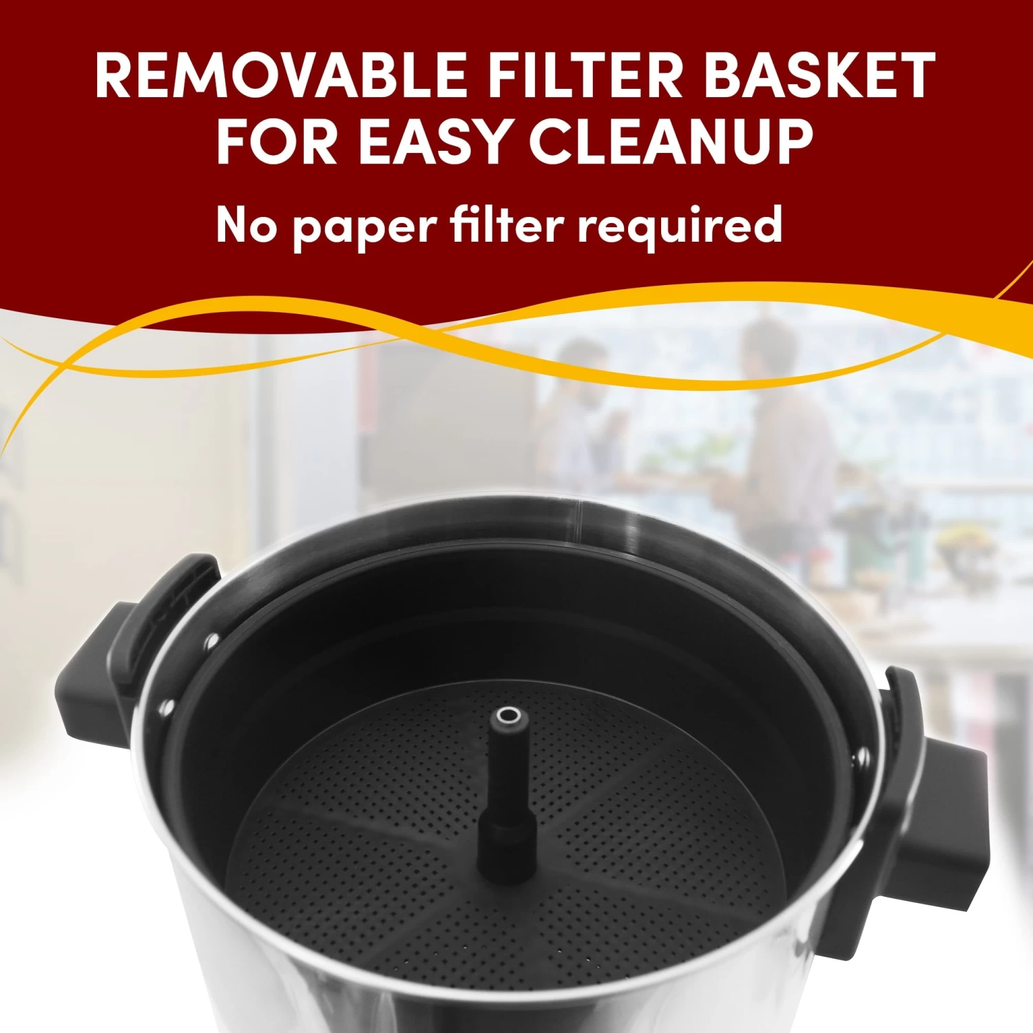 Elite Cuisine Stainless Steel 30 Cup Coffee Urn 6 Elite Cuisine Stainless Steel 30 Cup Coffee Urn - Afbeelding 4