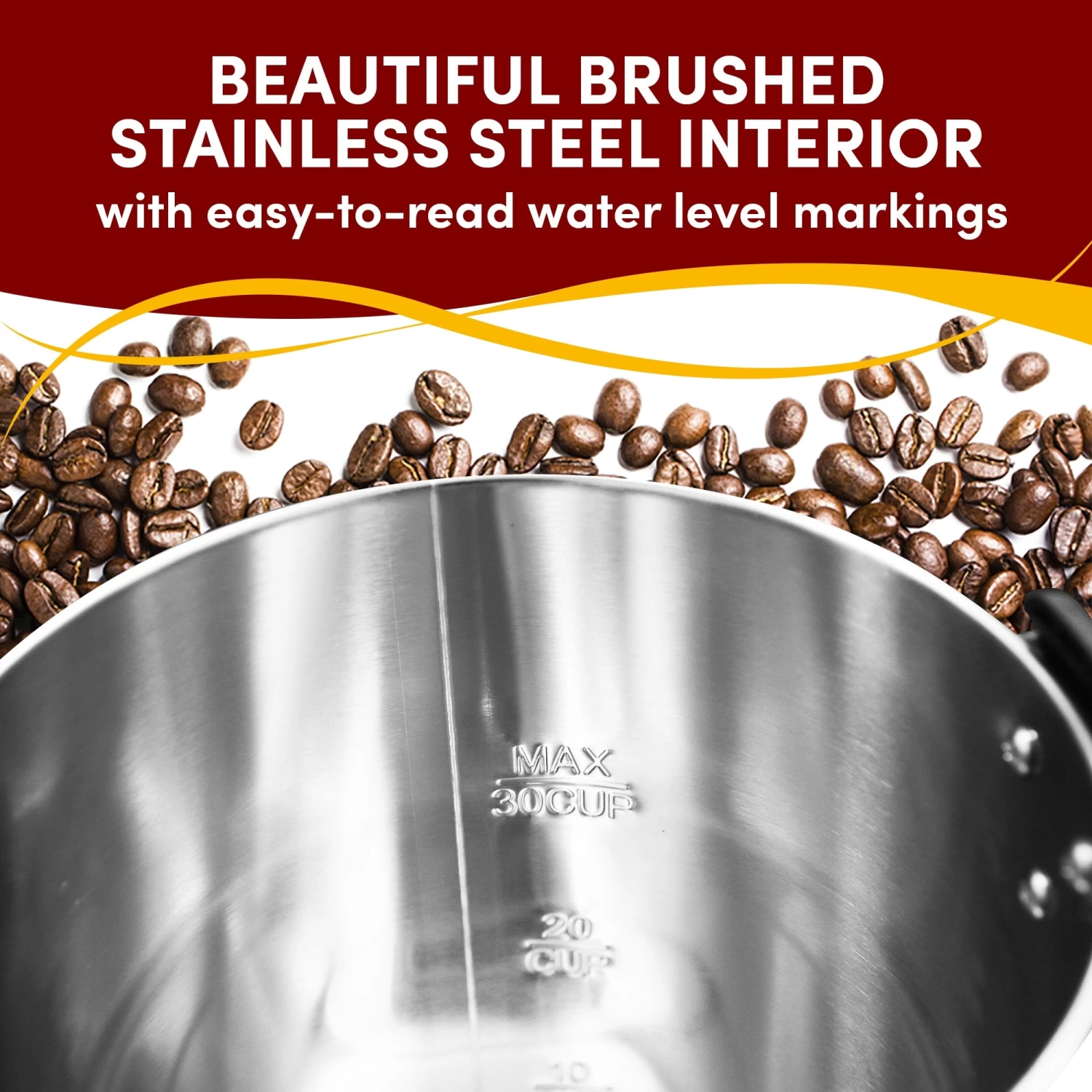 Elite Cuisine Stainless Steel 30 Cup Coffee Urn 3 Elite Cuisine Stainless Steel 30 Cup Coffee Urn