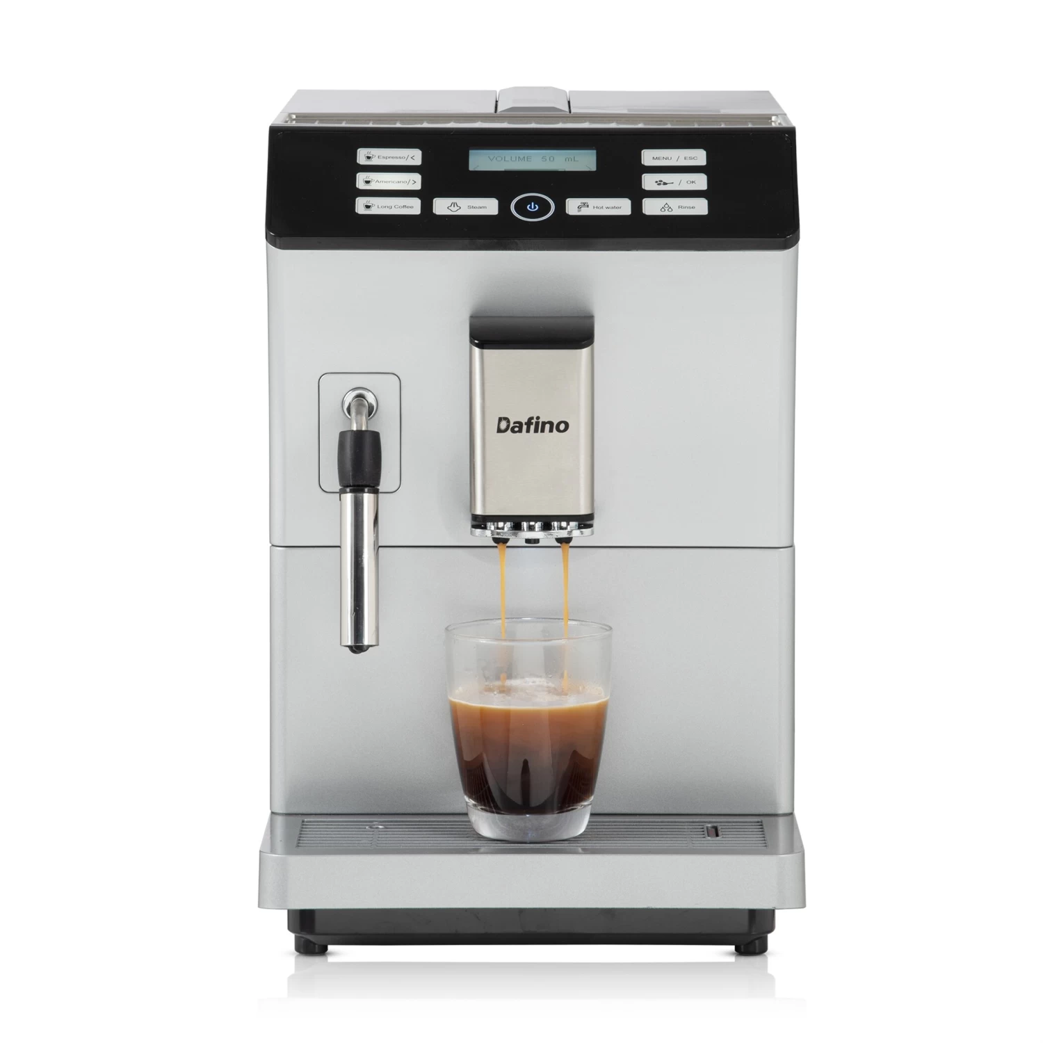 Espresso Machine Fully Automatic Coffee Machine With Milk Tank, Silver 4 Espresso Machine Fully Automatic Coffee Machine With Milk Tank, Silver - Afbeelding 2