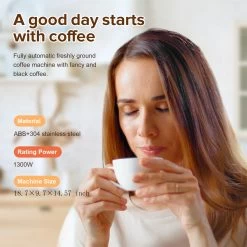 Espresso Machine Fully Automatic Coffee Machine With Milk Tank, Silver 20 Espresso Machine Fully Automatic Coffee Machine With Milk Tank, Silver -Koffie Kunst Espresso Machine Fully Automatic Coffee Machine with Milk Tank2C Silver 8