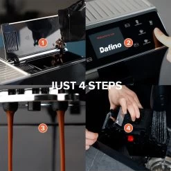 Espresso Machine Fully Automatic Coffee Machine With Milk Tank, Silver 21 Espresso Machine Fully Automatic Coffee Machine With Milk Tank, Silver -Koffie Kunst Espresso Machine Fully Automatic Coffee Machine with Milk Tank2C Silver 9