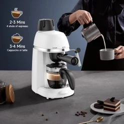 Espresso Machine Coffee Maker 25 Espresso Machine Coffee Maker -Koffie Kunst Espresso Machine coffee maker Cappuccino Latte Machine Black 3.5 Bar 1 4 Cup 11