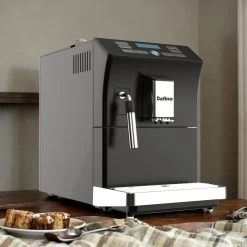 Espresso Machine With Stainless Steel Cup Warmer Function And Automatically Alarm, Steam Tube, Milk Foam Function -Koffie Kunst Espresso Machine with Stainless Steel Cup Warmer Function and Automatically Alarm2C Steam Tube2C Milk Foam Function 2