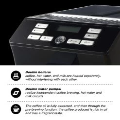 Espresso Machine With Stainless Steel Cup Warmer Function And Automatically Alarm, Steam Tube, Milk Foam Function -Koffie Kunst Espresso Machine with Stainless Steel Cup Warmer Function and Automatically Alarm2C Steam Tube2C Milk Foam Function 8