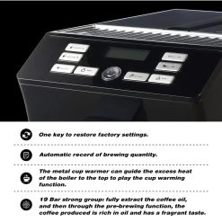 Fully Automatic Espresso Machine With Automatically Alarm 26 Fully Automatic Espresso Machine With Automatically Alarm -Koffie Kunst Fully Automatic Espresso Machine with Automatically Alarm 5
