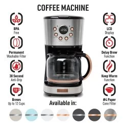 Haden Heritage 12-Cup Programmable Coffee Maker 38 Haden Heritage 12-Cup Programmable Coffee Maker -Koffie Kunst Haden Heritage 12 Cup Programmable Coffee Maker 16