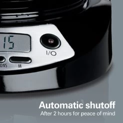 Hamilton Beach 12 Cup Programmable Coffee Maker In Black 12 Hamilton Beach 12 Cup Programmable Coffee Maker In Black -Koffie Kunst Hamilton Beach 12 Cup Programmable Coffee Maker in Black 4
