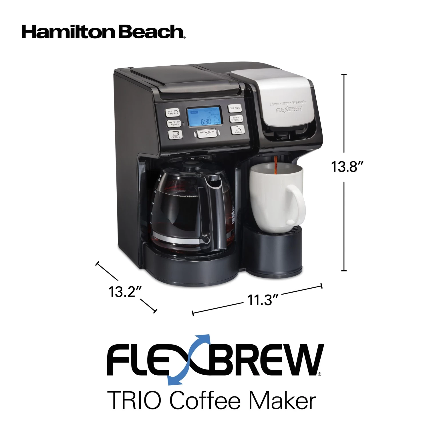 Hamilton Beach FlexBrew Trio Coffee Maker 3 Hamilton Beach FlexBrew Trio Coffee Maker