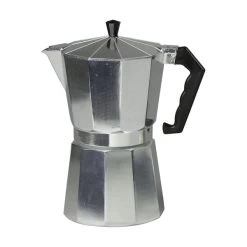 Home Basics Aluminum 12-cup Espresso Maker 6 Home Basics Aluminum 12-cup Espresso Maker -Koffie Kunst Home Basics Aluminum 12 cup Espresso Maker 1