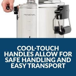 HomeCraft Quick-Brewing 1000-Watt Automatic 30-Cup Coffee Urn - Stainless Steel - 30 Cups - 30 Cups 12 HomeCraft Quick-Brewing 1000-Watt Automatic 30-Cup Coffee Urn - Stainless Steel - 30 Cups - 30 Cups -Koffie Kunst HomeCraft HCCU30SS Quick Brewing 1000 Watt Automatic 30 Cup Coffee Urn Stainless Steel 2