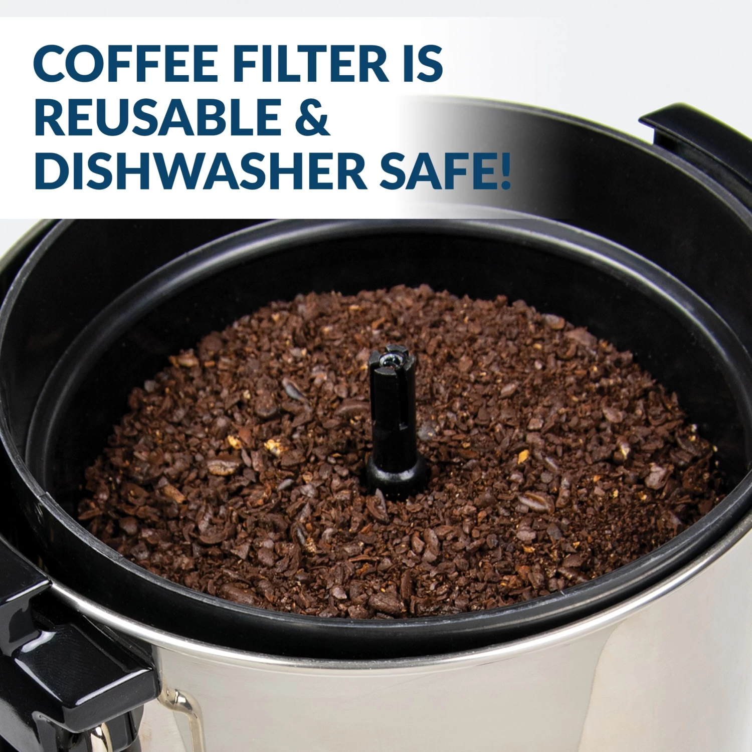 HomeCraft Quick-Brewing 1000-Watt Automatic 30-Cup Coffee Urn - Stainless Steel - 30 Cups - 30 Cups 9 HomeCraft Quick-Brewing 1000-Watt Automatic 30-Cup Coffee Urn - Stainless Steel - 30 Cups - 30 Cups - Afbeelding 7