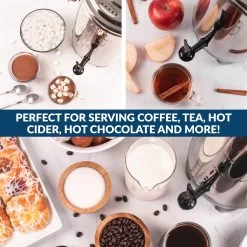 HomeCraft Quick-Brewing 1000-Watt Automatic 30-Cup Coffee Urn - Stainless Steel - 30 Cups - 30 Cups 17 HomeCraft Quick-Brewing 1000-Watt Automatic 30-Cup Coffee Urn - Stainless Steel - 30 Cups - 30 Cups -Koffie Kunst HomeCraft HCCU30SS Quick Brewing 1000 Watt Automatic 30 Cup Coffee Urn Stainless Steel 7