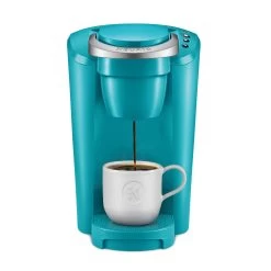 K-Compact Single-Serve K-Cup Pod Coffee Maker, Turquoise -Koffie Kunst K Compact Single Serve K Cup Pod Coffee Maker2C Turquoise 1