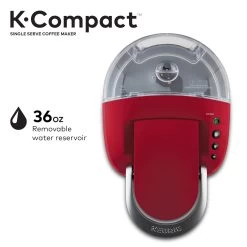 K-Compact Single-Serve K-Cup Pod Coffee Maker, Turquoise -Koffie Kunst K Compact Single Serve K Cup Pod Coffee Maker2C Turquoise 10