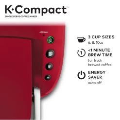 K-Compact Single-Serve K-Cup Pod Coffee Maker, Turquoise -Koffie Kunst K Compact Single Serve K Cup Pod Coffee Maker2C Turquoise 11