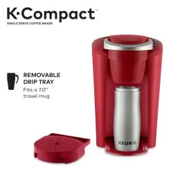 K-Compact Single-Serve K-Cup Pod Coffee Maker, Turquoise -Koffie Kunst K Compact Single Serve K Cup Pod Coffee Maker2C Turquoise 12