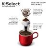K-Select Single-Serve K-Cup Pod Coffee Maker, Vintage Red -Koffie Kunst K Select Single Serve K Cup Pod Coffee Maker2C Vintage Red
