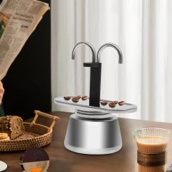 Mini 2-Cup Moka Pot Espresso Coffee Maker 13 Mini 2-Cup Moka Pot Espresso Coffee Maker -Koffie Kunst Mini 2 Cup Moka Pot Espresso Coffee Maker 2