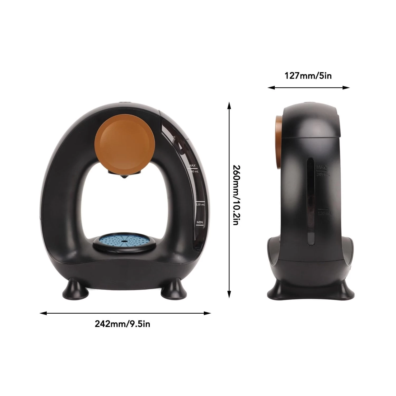 Mini Coffee Maker, 8 Holes With Full Coverage Water Outlet Wide Application Single Serve Coffee Maker For Camping (US Plug 110V) 9 Mini Coffee Maker, 8 Holes With Full Coverage Water Outlet Wide Application Single Serve Coffee Maker For Camping (US Plug 110V) - Afbeelding 7