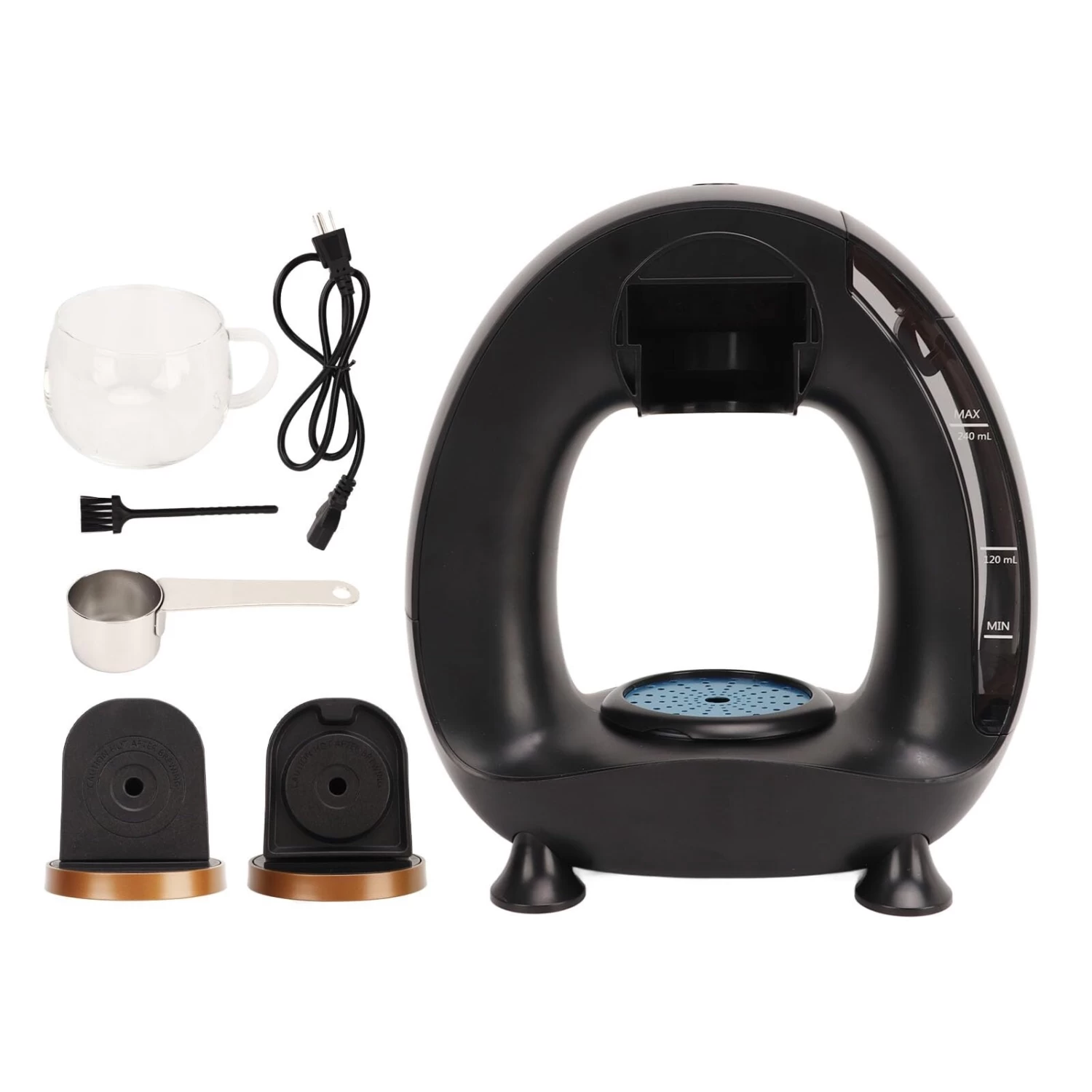 Mini Coffee Maker, 8 Holes With Full Coverage Water Outlet Wide Application Single Serve Coffee Maker For Camping (US Plug 110V) 3 Mini Coffee Maker, 8 Holes With Full Coverage Water Outlet Wide Application Single Serve Coffee Maker For Camping (US Plug 110V)