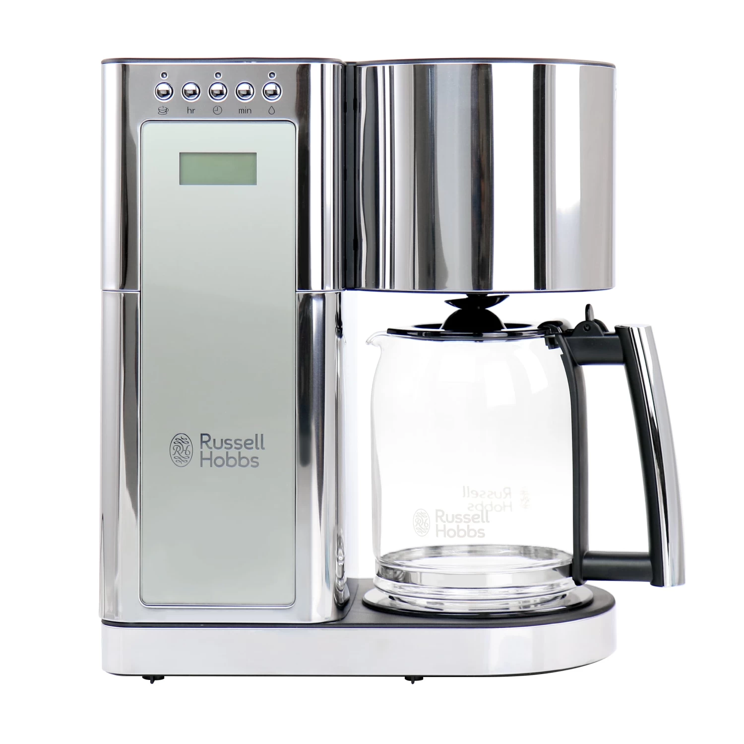 Russell Hobbs Modern Sleek Chrome Glass Coffeemaker - 8 Cup Brewing Capacity 4 Russell Hobbs Modern Sleek Chrome Glass Coffeemaker - 8 Cup Brewing Capacity - Afbeelding 2