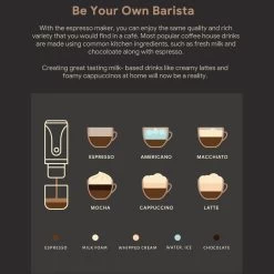 Portable Coffee Maker, Ergonomic Design Handheld Coffee Maker Glass Closed Lid -Koffie Kunst Portable Coffee Maker2C Ergonomic Design Handheld Coffee Maker Glass Closed Lid 4