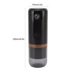 Portable Coffee Maker, Ergonomic Design Handheld Coffee Maker Glass Closed Lid -Koffie Kunst Portable Coffee Maker2C Ergonomic Design Handheld Coffee Maker Glass Closed Lid 6