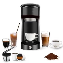 Single Serve Brew Coffee Maker Machine 6 To 14 Oz Reservoir -Koffie Kunst Single Serve Brew Coffee Maker Machine 6 to 14 oz Reservoir 3