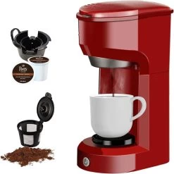 Single Serve Coffee Maker 6-14OZ With Filter Coffee Brewer -Koffie Kunst Single Serve Coffee Maker 6 14OZ With Filter Coffee Brewer 11
