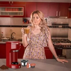 Single Serve Coffee Maker 6-14OZ With Filter Coffee Brewer -Koffie Kunst Single Serve Coffee Maker 6 14OZ With Filter Coffee Brewer 13
