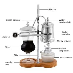 Siphon Syphon Coffee Maker, 5-Cup Coffee Syphon Tabletop Siphon (Syphon) Coffee Maker Borosilicate Tabletop Vacuum Coffee Maker -Koffie Kunst Siphon Syphon Coffee Maker2C 5 Cup Coffee Syphon Tabletop Siphon 28Syphon29 Coffee Maker Borosilicate Tabletop Vacuum Coffee Maker 3