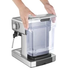 Stainless Steel 20 Bar Espresso Machine With Milk Frother -Koffie Kunst Stainless Steel 20 bar Espresso Machine with Milk Frother 3