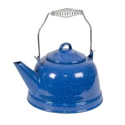 Stansport Enamel Tea Kettle 2.6 QT -Koffie Kunst Stansport Enamel Tea Kettle 2.6 QT 1