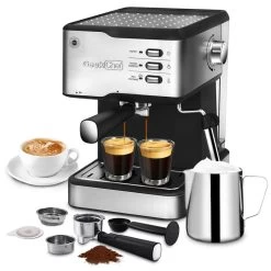SUS304 Espresso Machine With Professional Milk Frothing Wand, 950W, 1.5L Water Tank 16 SUS304 Espresso Machine With Professional Milk Frothing Wand, 950W, 1.5L Water Tank -Koffie Kunst Sus304 Espresso Machine with Professional Milk Frothing Wand2C 950W2C 1.5L Water Tank 3