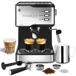 SUS304 Espresso Machine With Professional Milk Frothing Wand, 950W, 1.5L Water Tank 17 SUS304 Espresso Machine With Professional Milk Frothing Wand, 950W, 1.5L Water Tank -Koffie Kunst Sus304 Espresso Machine with Professional Milk Frothing Wand2C 950W2C 1.5L Water Tank 4