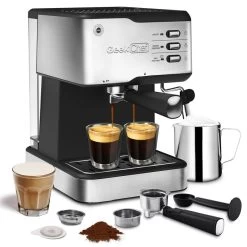 SUS304 Espresso Machine With Professional Milk Frothing Wand, 950W, 1.5L Water Tank 18 SUS304 Espresso Machine With Professional Milk Frothing Wand, 950W, 1.5L Water Tank -Koffie Kunst Sus304 Espresso Machine with Professional Milk Frothing Wand2C 950W2C 1.5L Water Tank 5