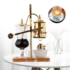 Syphon Coffee Maker, Siphon Coffee Brewer Balance Siphon Coffee Maker Makes 4-5 Cups, Elegant Retro Family Siphon Brewer -Koffie Kunst Syphon Coffee Maker2C Siphon Coffee Brewer Balance Siphon Coffee Maker Makes 4 5 Cups2C Elegant Retro Family Siphon Brewer 3